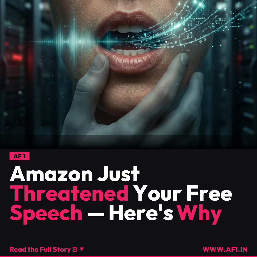 Amazon Just Threatened Your Free Speech — Here's Why