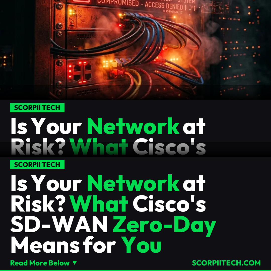 Is Your Network at Risk? What Cisco's SD-WAN Zero-Day Means for You